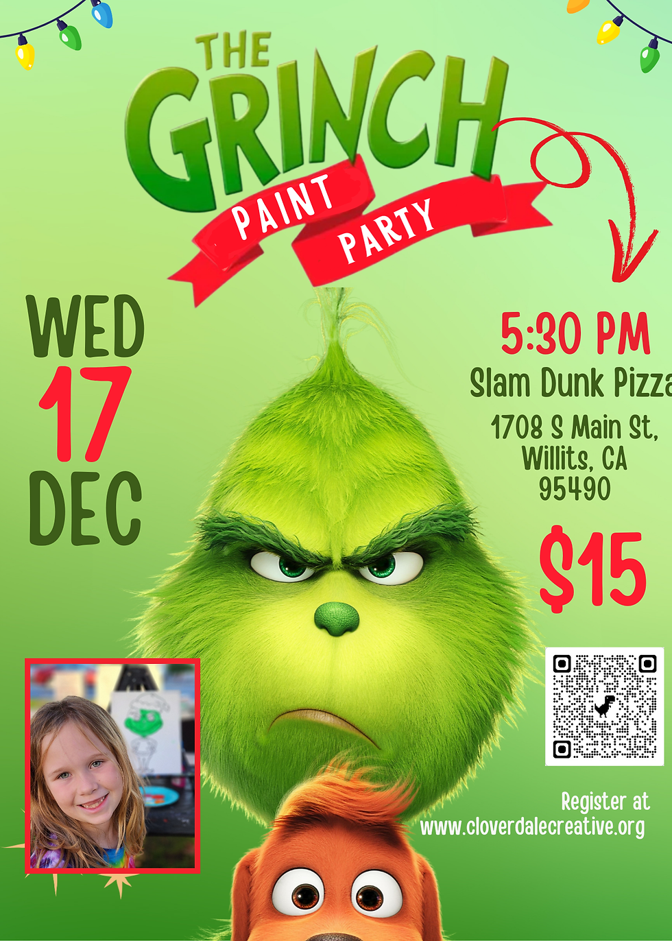 The Grinch Paint Party | SLAM DUNK WILLITS