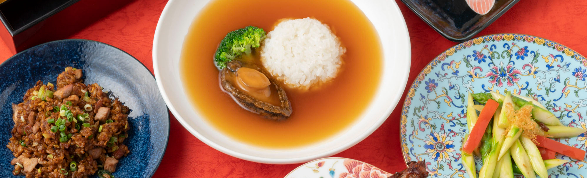 Arranged Food and Objects