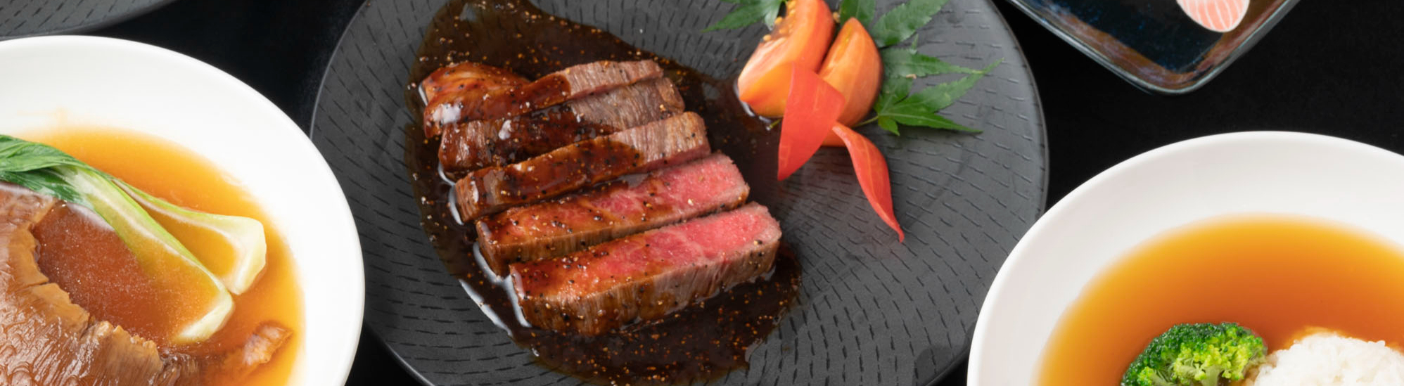 Arranged Food and Objects