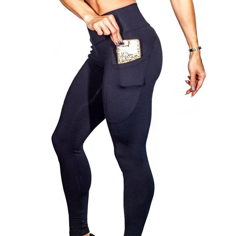 High Waist Gym Leggings - With Side Pocket