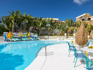 Pool area at the Gold by Marina Hotel, Playa del Ingles, Gran Canaria