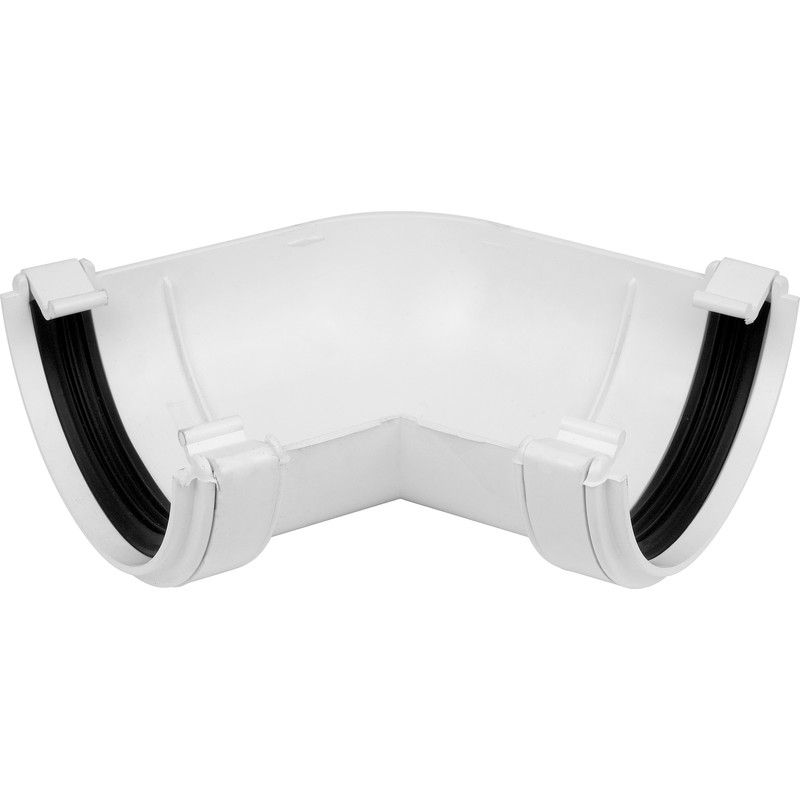 Thumbnail: 112mm Half Round Angle Bend Gutter Black 90° / 45° / 120° / 150°