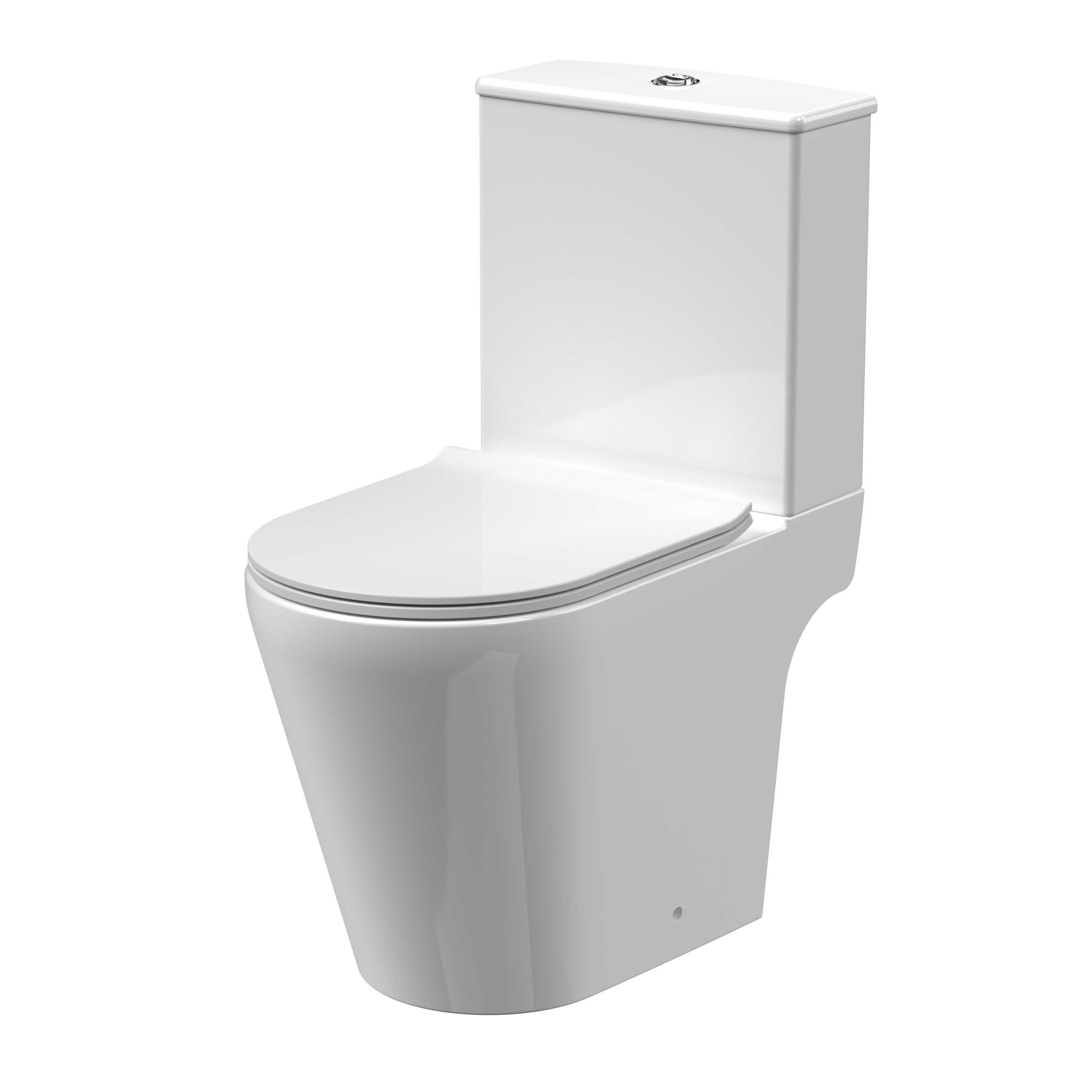 Shantie Open Back Rimeless Close Coupled Toilet