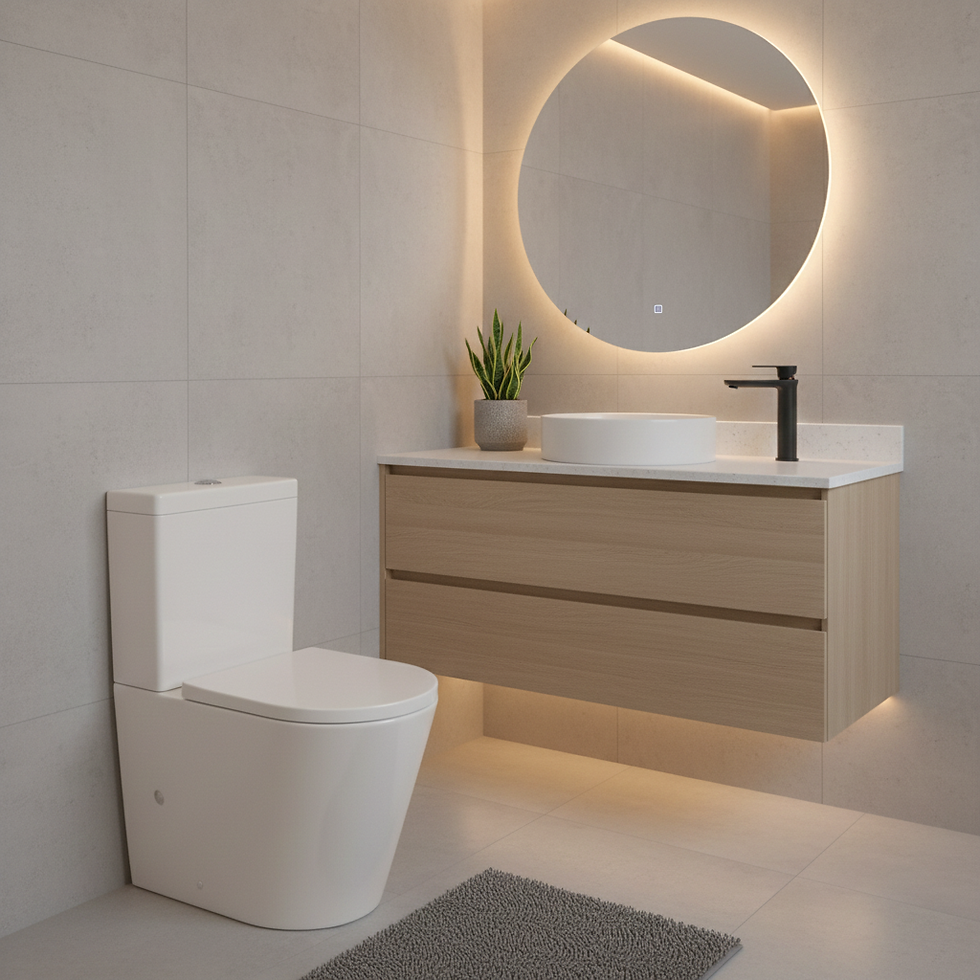 Thumbnail: ATLA Rimless Close Coupled Toilet Pan & Soft Close Seat