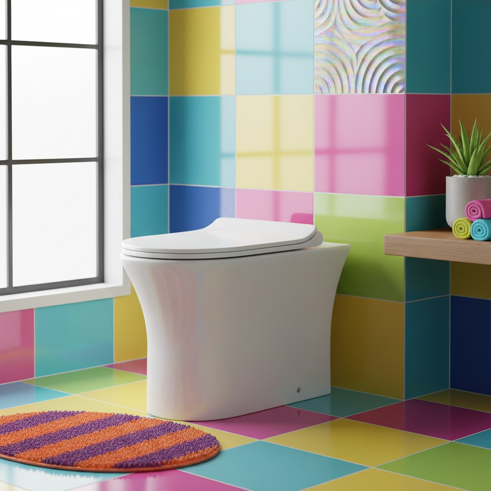Thumbnail: NEVA Rimless Back to Wall Toilet Pan & Soft Close Seat