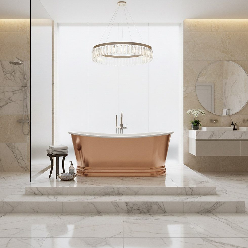 Thumbnail: Copper 1800mm Roll Top Freestanding Bath Tub BC Designs