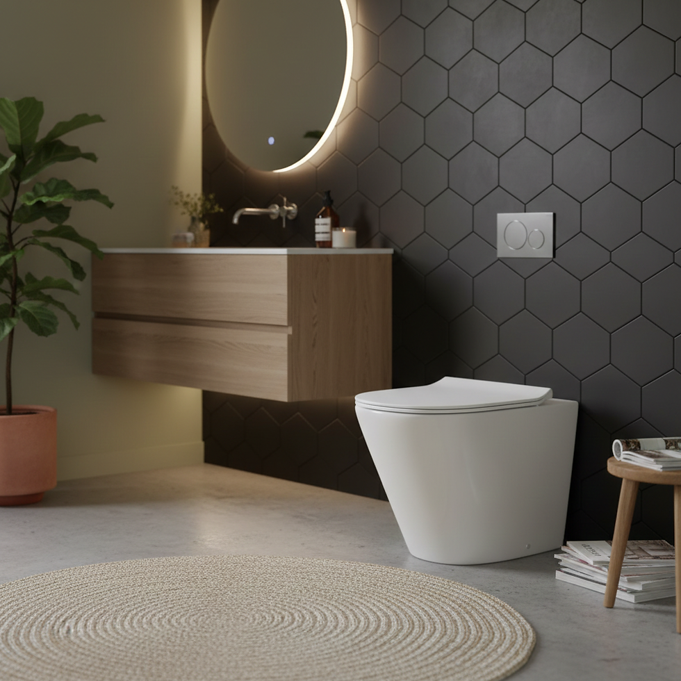 Thumbnail: ATLA Rimless Back to Wall Toilet Pan & Soft Close Seat