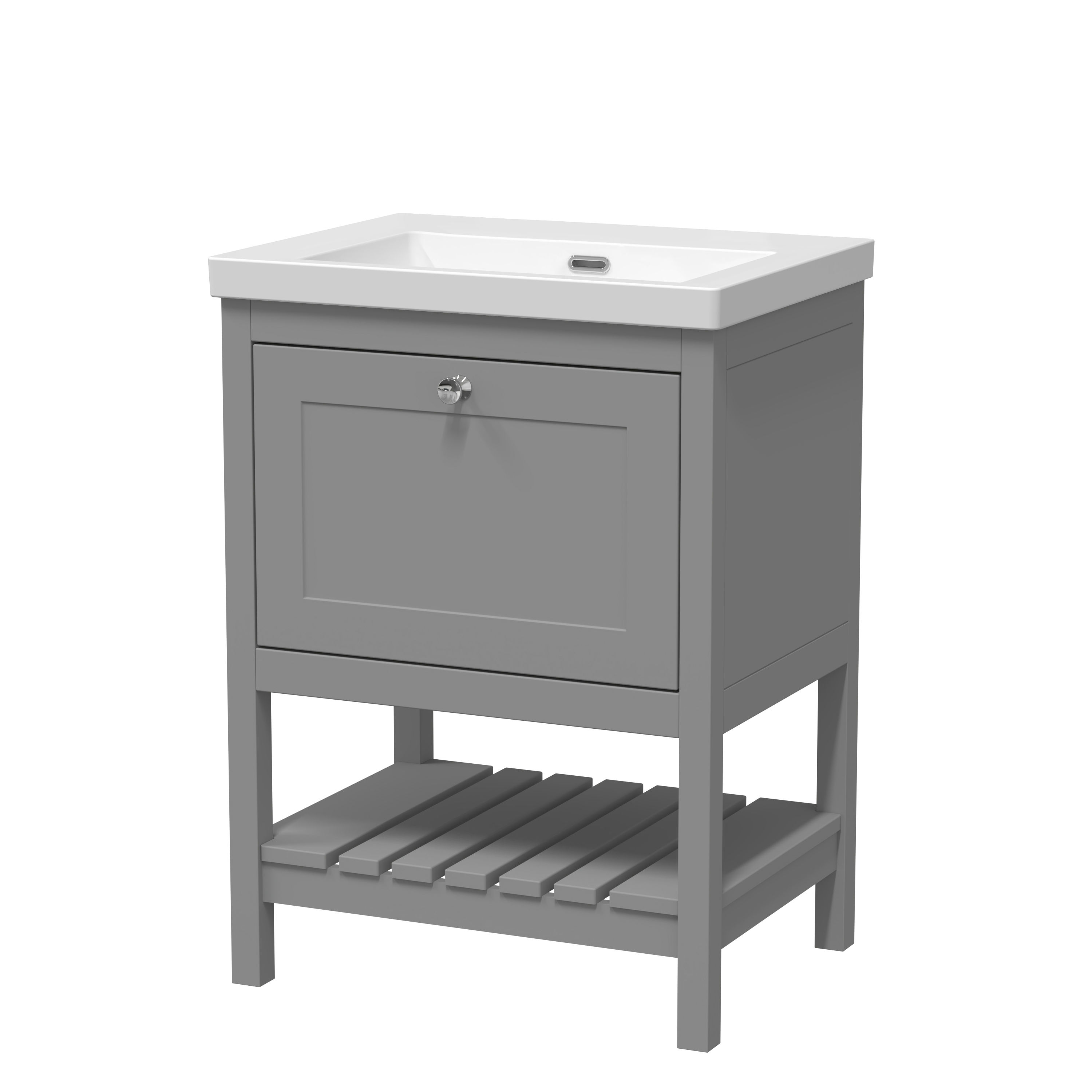 600mm Floor Standing Drawer Contemporary Basin 0TH