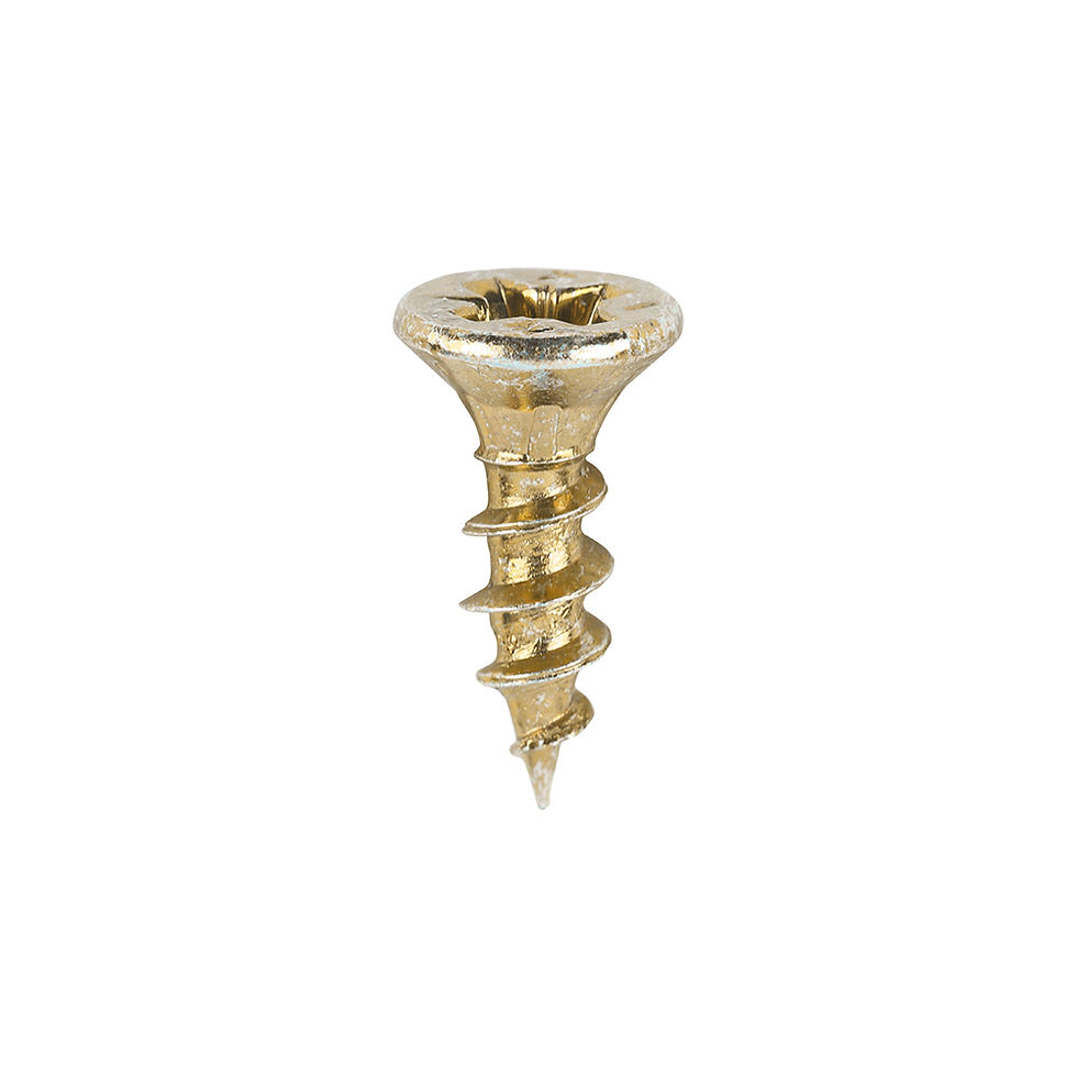 Thumbnail: 3.5mm C2 Strong Fix Woodscrews PZ2 Double Countersunk Sharp Point Yellow 200pack