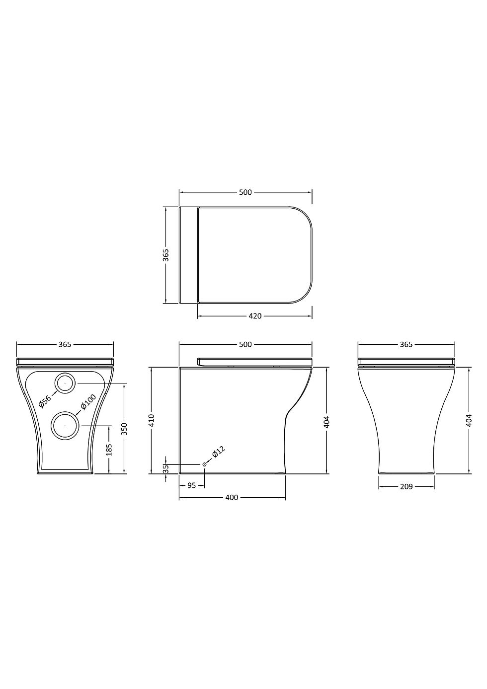 Thumbnail: Kairo Back To Wall Toilet Pan & Soft Close Seat