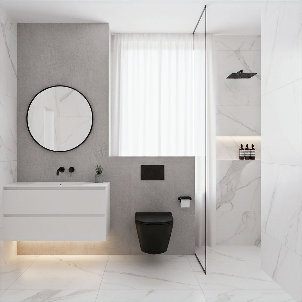 Thumbnail: NOIR Matt Black Rimless Round Wall Hung Toilet Pan & Soft Close Seat
