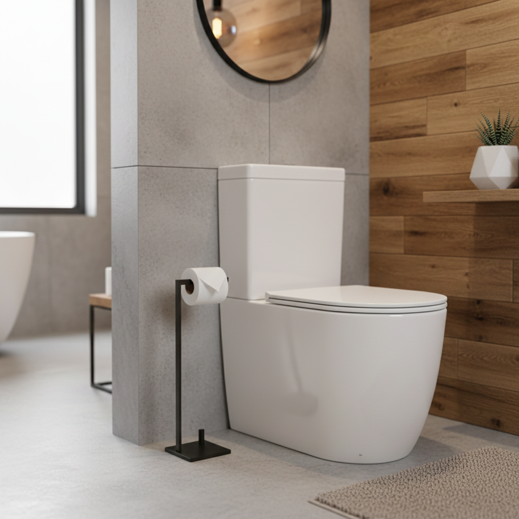 TAPY Rimless Comfort Height Close Coupled Toilet & Soft Close Seat
