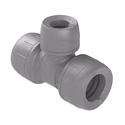 22mm x 15mm x 22mm Polyplumb End Reduced Tee