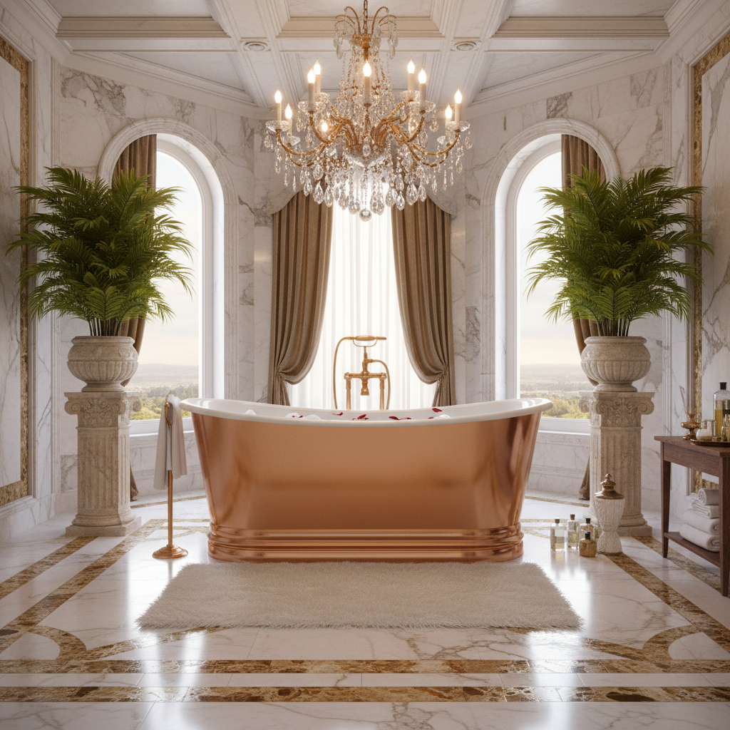 Copper 1800mm Roll Top Freestanding Bath Tub BC Designs