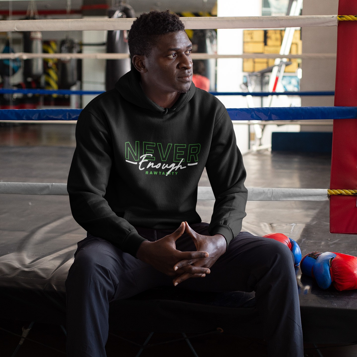 Never Enough Hoodie - Black