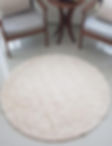 Tapete algodão para Sala/Quarto - Redondo, -escolha o tamanho ideal para você