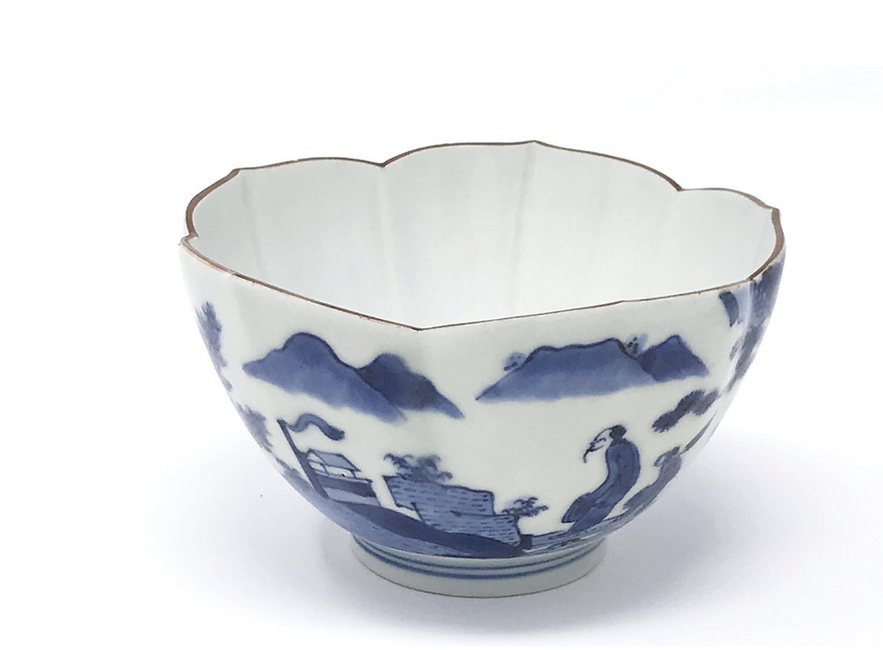Thumbnail: A set of five 17th century Ai-Kakiemon 'Deshima Island' bowls, circa 1680-90