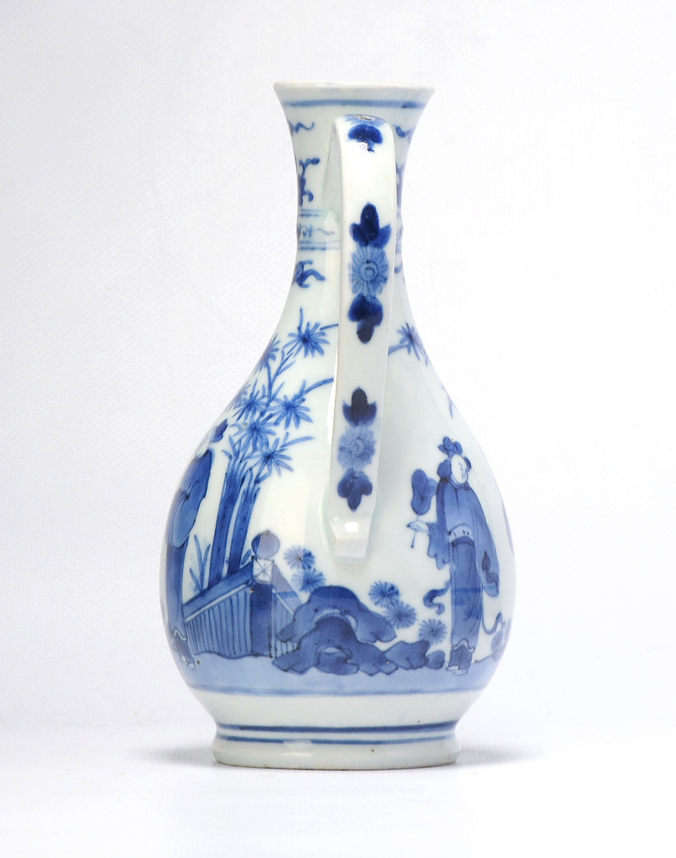 Thumbnail: A very fine Arita pear-shaped ewer in the Chinese Transitional style, c1670-90