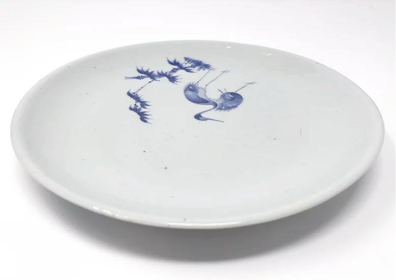 Thumbnail: A superb 17thC Japanese Ai-Kakiemon cranes dish, Nangawara kiln Arita c1660-1670