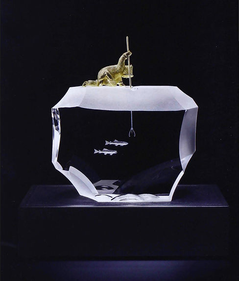 James Houston for Steuben Arctic Fisherman