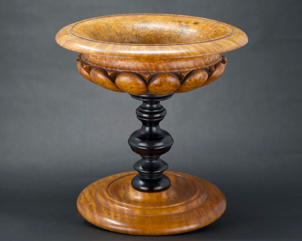 Ash burl treen tazza