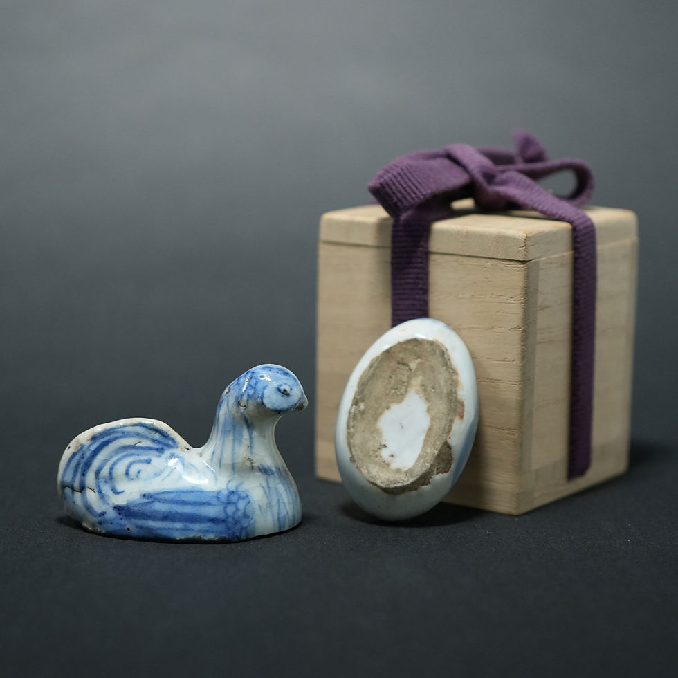 Thumbnail: Ming Dynasty ko-sometsuke kogo roosting hen form Tianqi