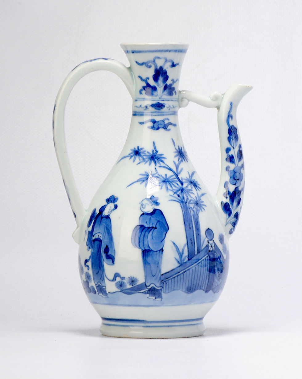 Thumbnail: A very fine Arita pear-shaped ewer in the Chinese Transitional style, c1670-90
