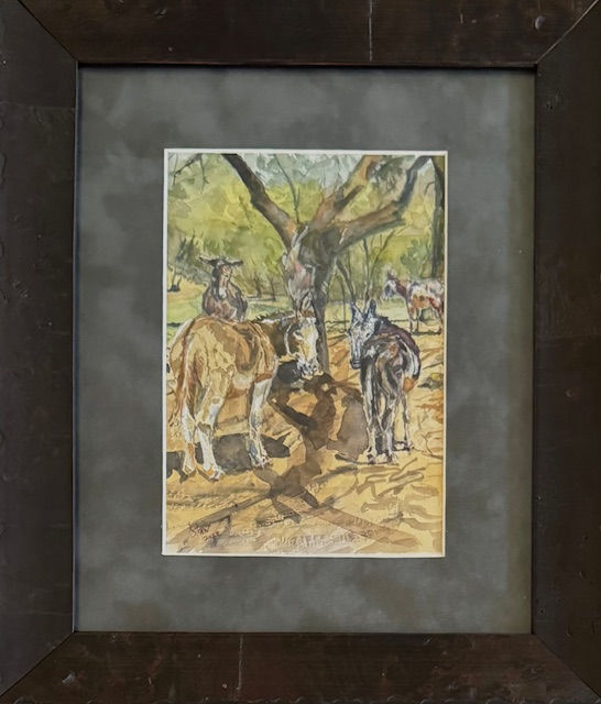 Lady Burros, watercolor