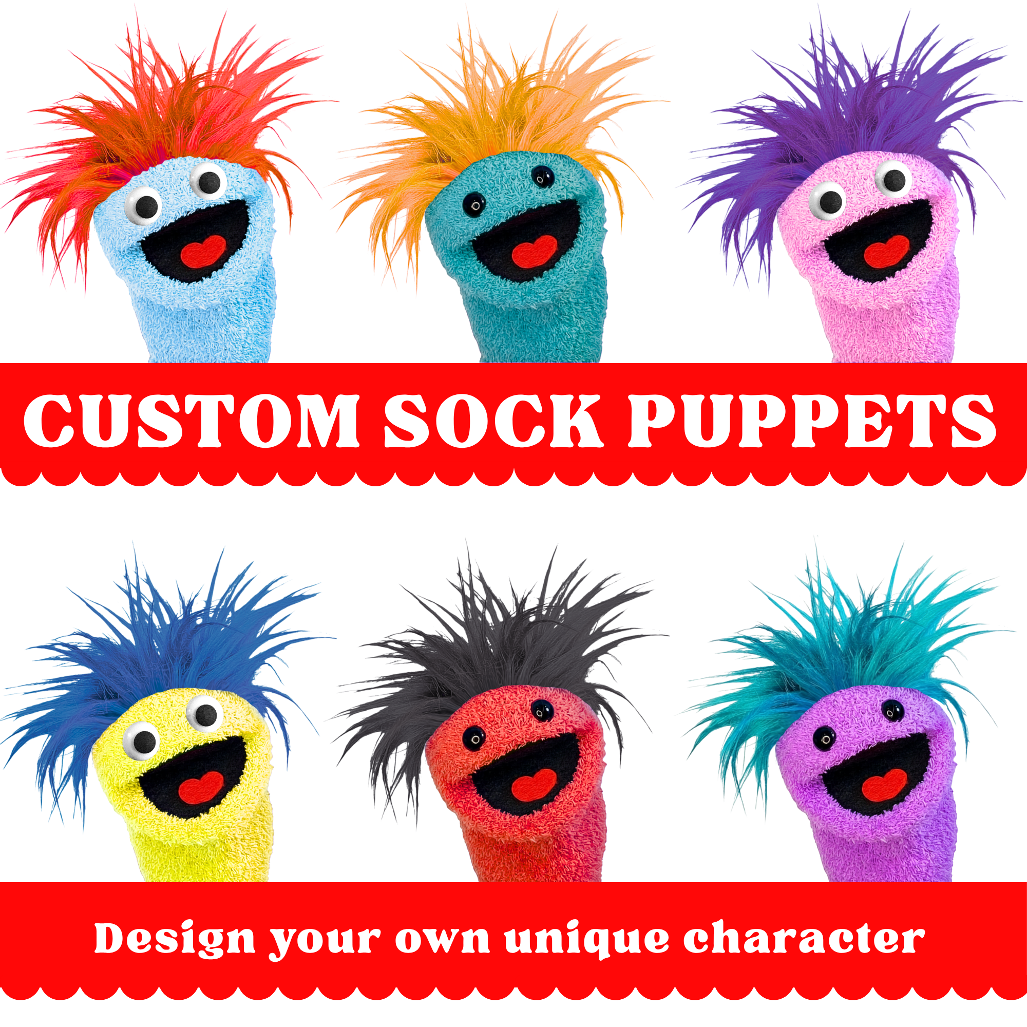 Custom Design Your Own Sock Puppet