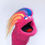 Thumbnail: Hot Pink Pupplet with Rainbow Hair