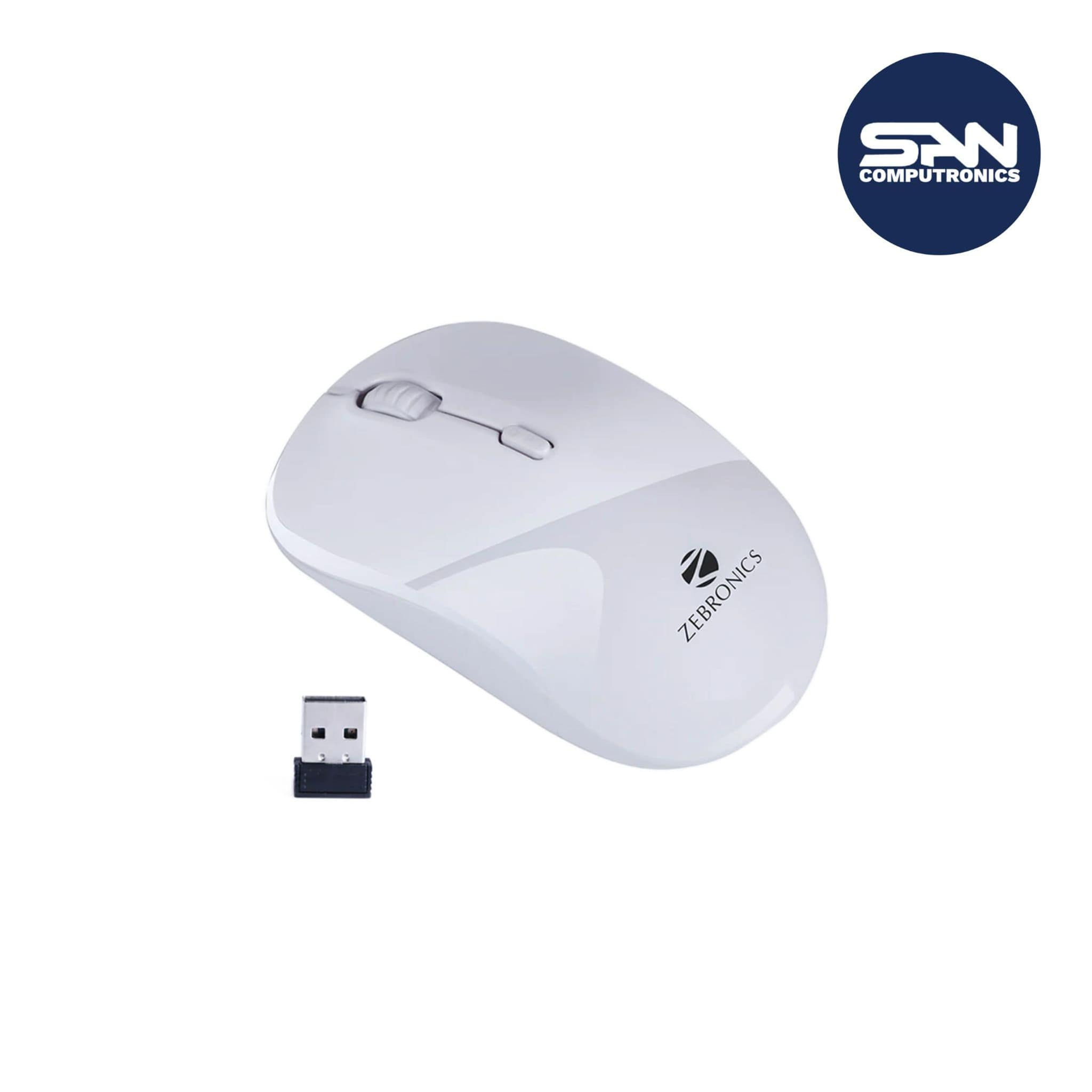 Zebronics Zeb-Shine Wireless Mouse(White)