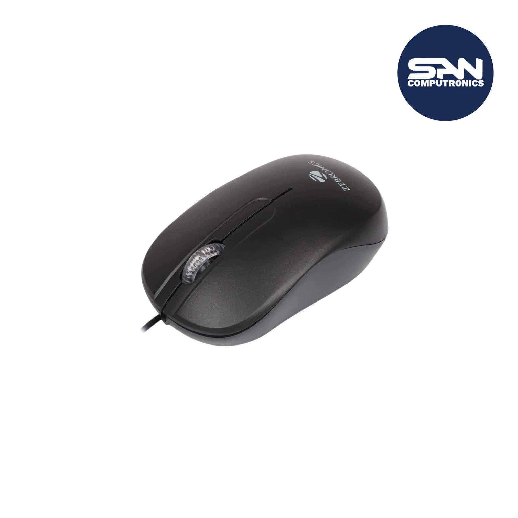 ZEBRONICS Zeb Sprint USB Optical Mouse That Comes with an Ergonomic Build and Three Buttons and is a high Precision