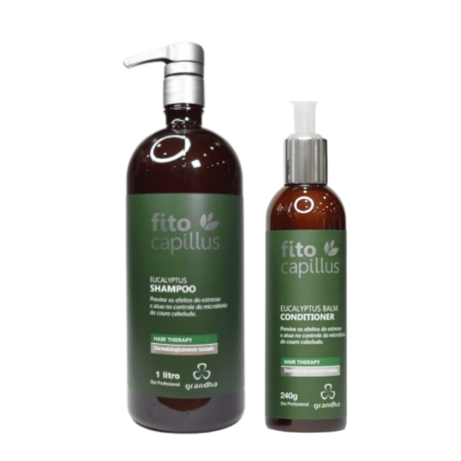Shampoo 1Litro e Condicionador 240g Fito Capillus Eucalyptus