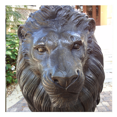 Bronze Lion Statues Restoration