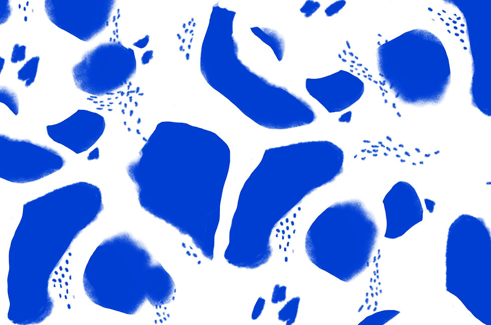 青色の抽象画