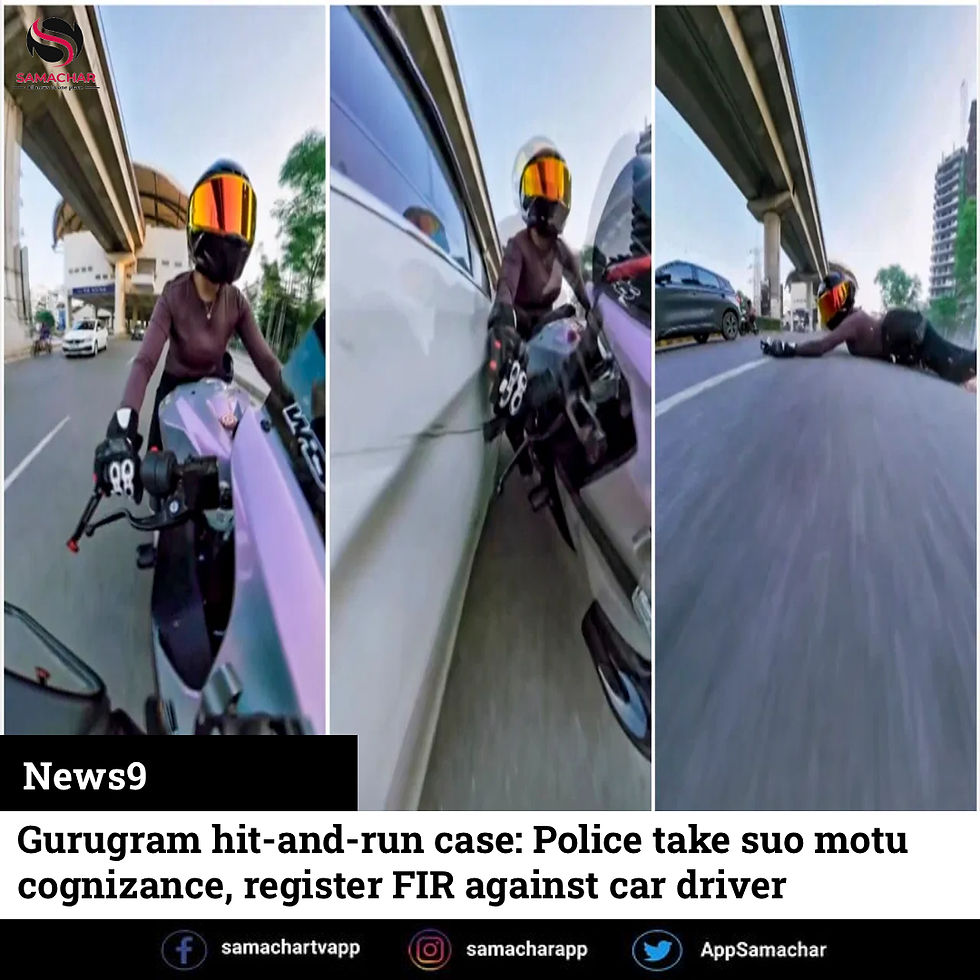 Gurugram hit-and-run case: Police take suo motu cognizance, register FIR against car driver