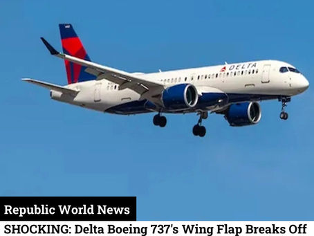 SHOCKING: Delta Boeing 737's Wing Flap Breaks Off Mid-Air Before Landing in Austin