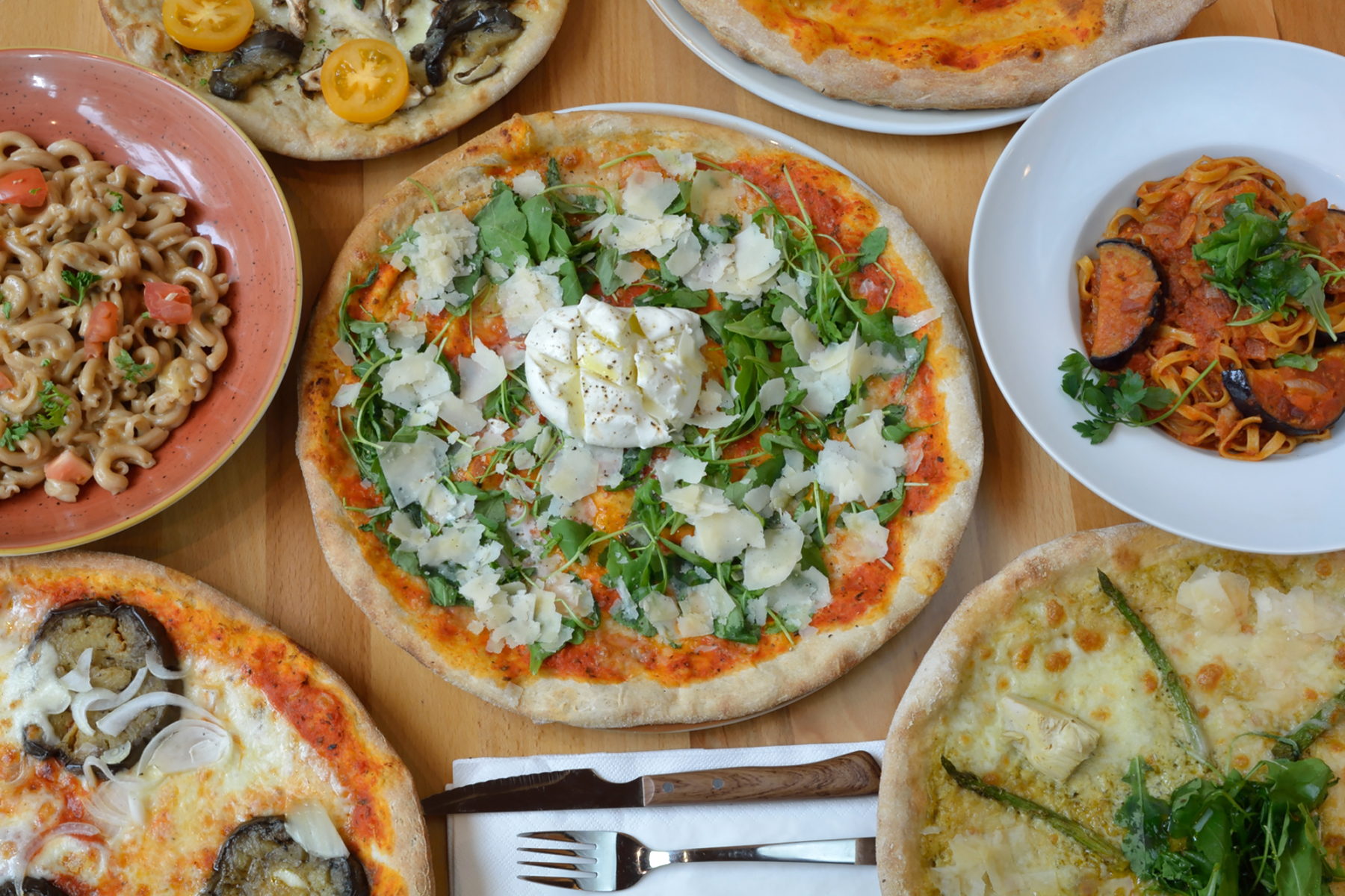 Arranged Food and Objects