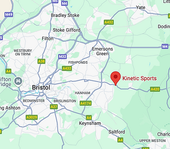 A map showing our clinic location in Bristol