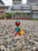 Crochet Mini Posable Vision Figurine Front View