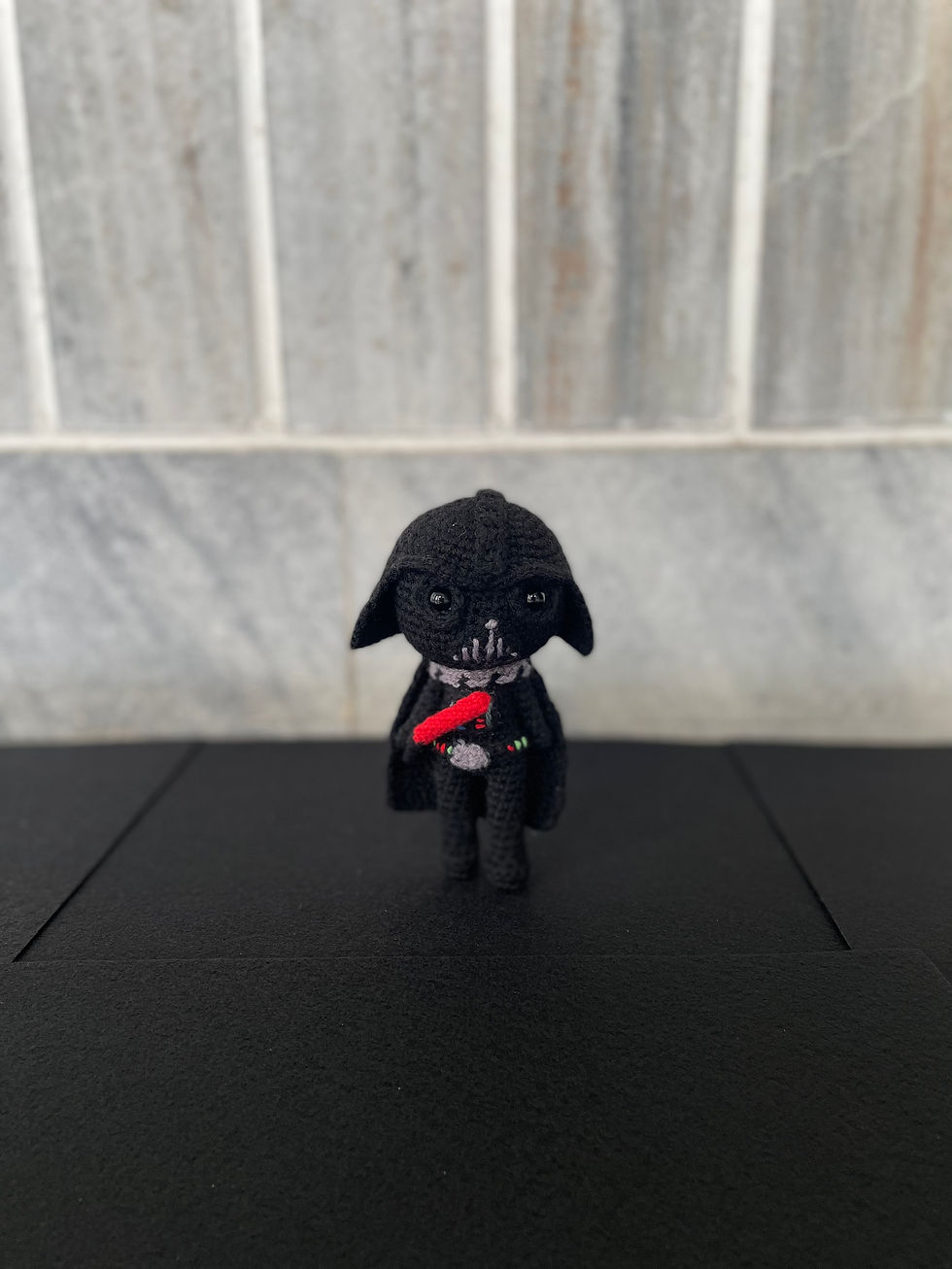 Crochet Star Wars Darth Vader Figurine Front View