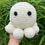 Thumbnail: Crochet White Octopus Soft Toy Front View