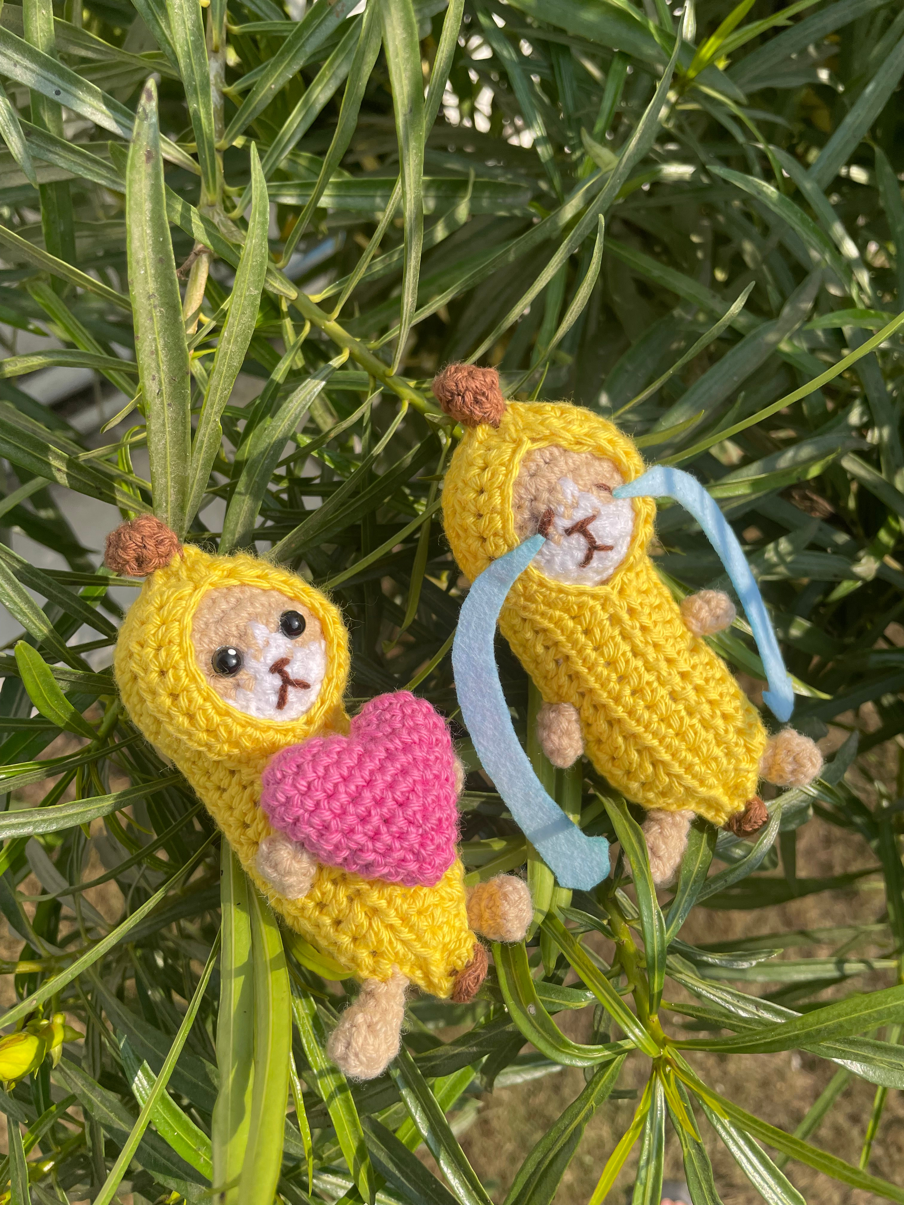 Crochet Meme Banana Cat Soft Toys