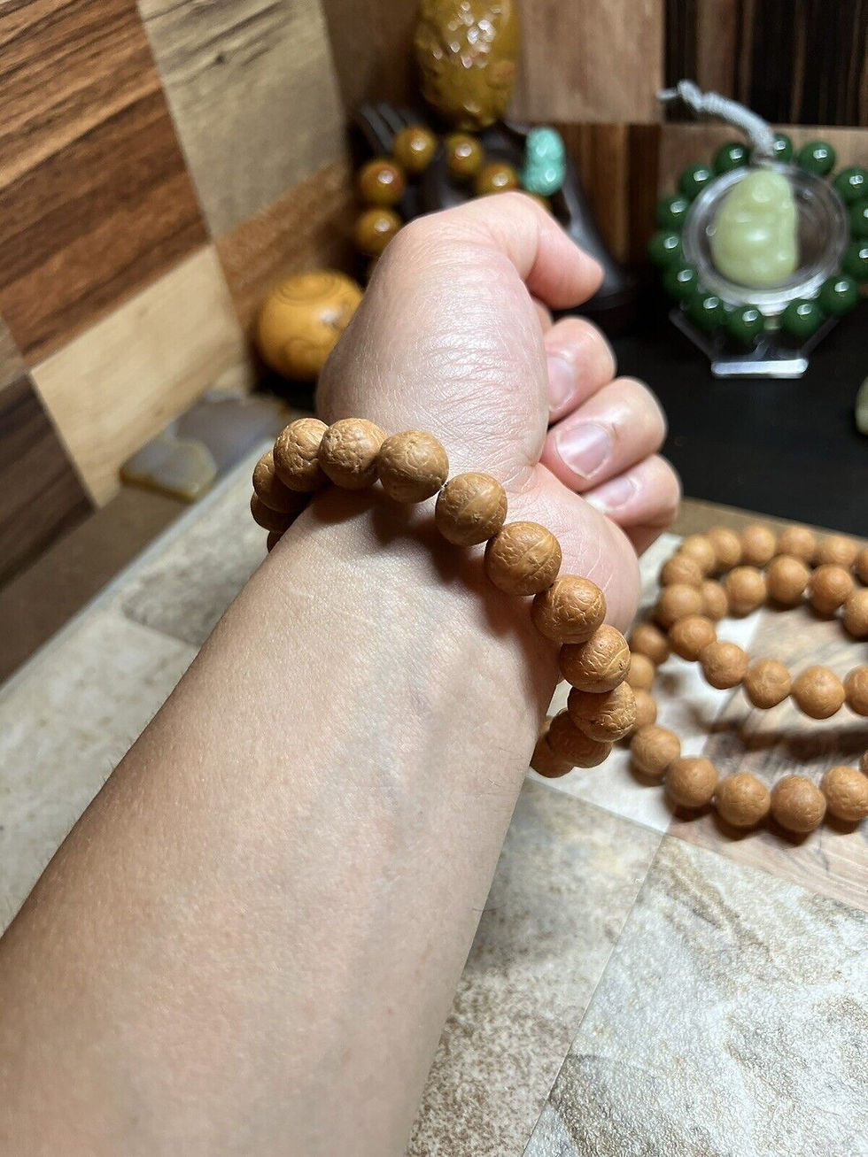 Thumbnail: Radiant Phoenix Eye Bodhi Seed Bracelet