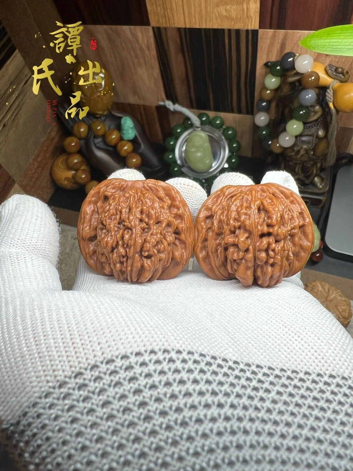 44×40×35mm Health Walnuts with Four Towers Pattern