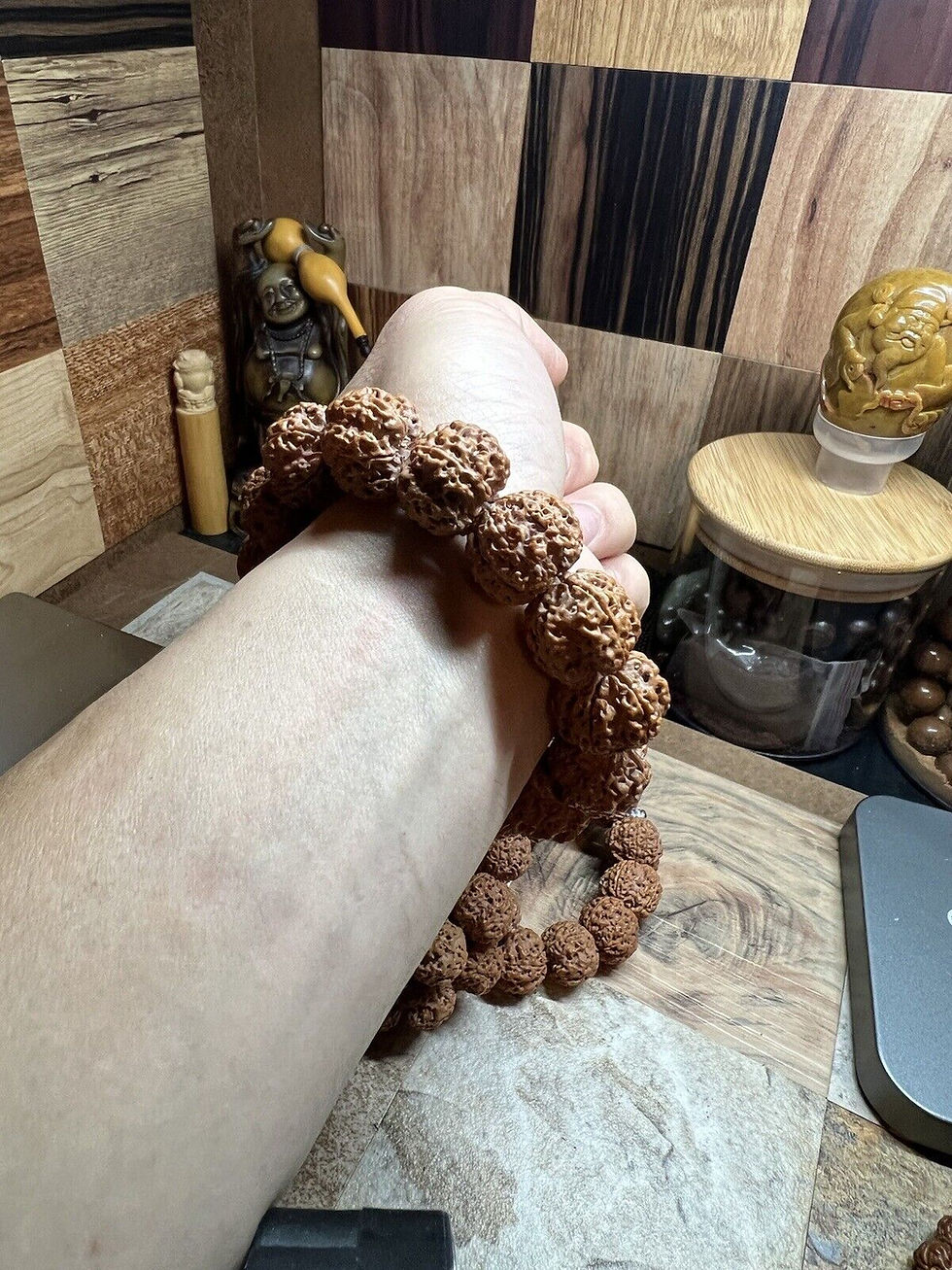 Thumbnail: Premium Rudraksha Bracelet - "Original Bee King" Design