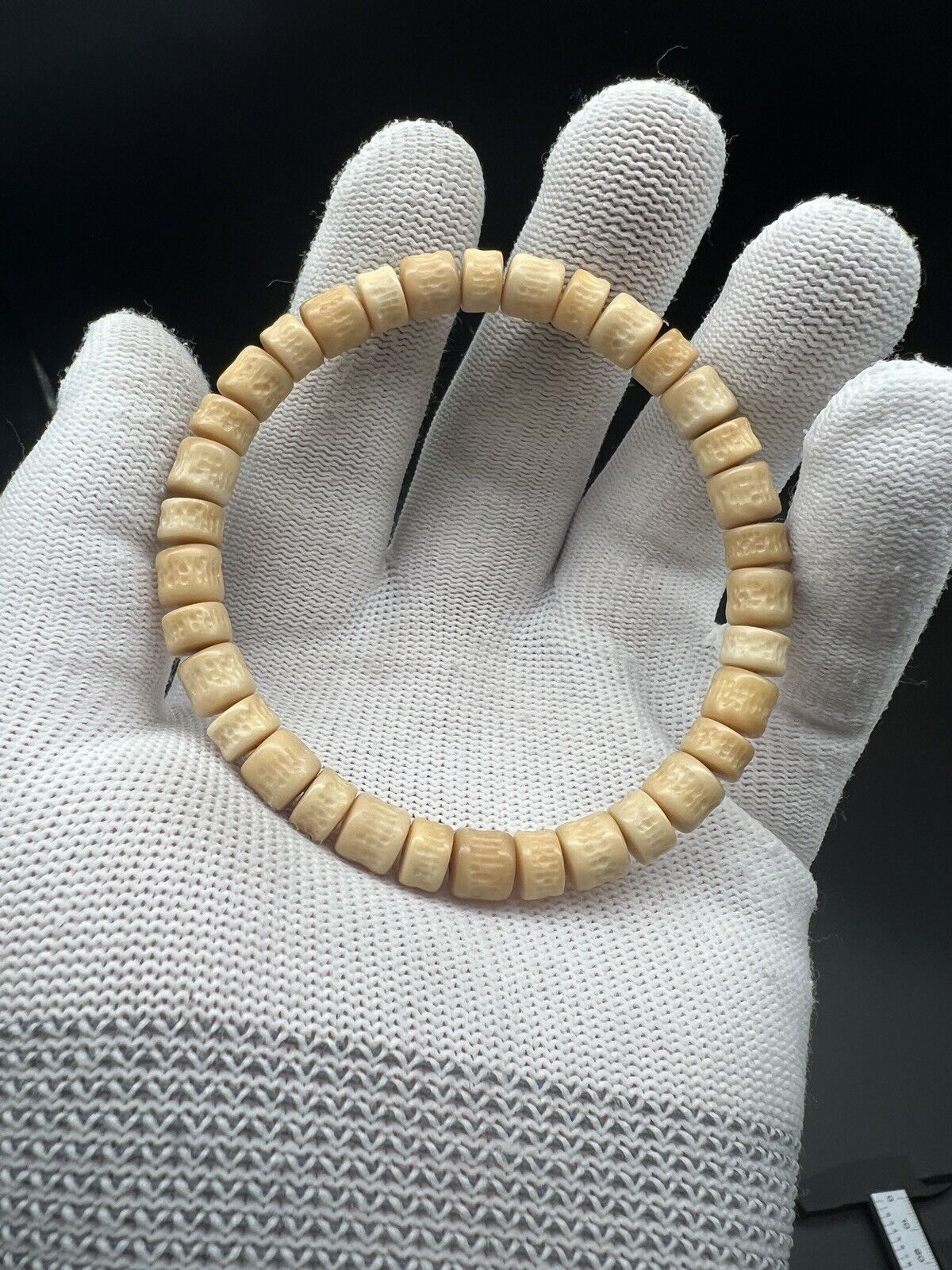 7mm Exquisite Hand-Carved Bodhi Seed Bracelet