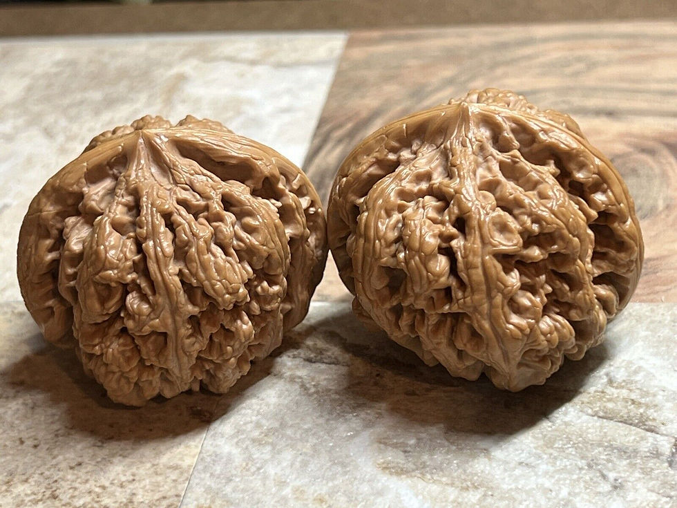 Thumbnail: 47×46x39mm Pair of Matching Chinese Health Walnuts