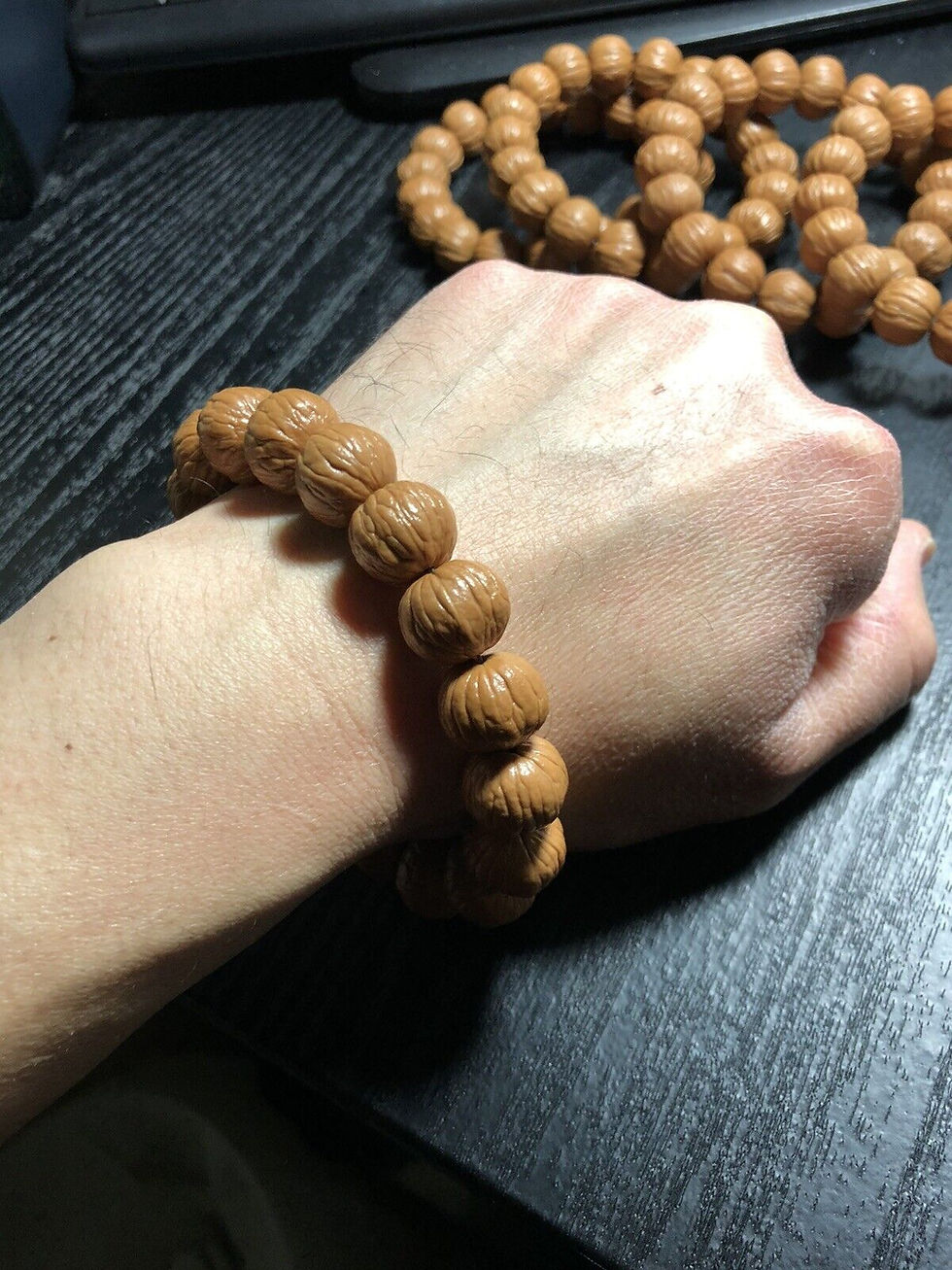 Thumbnail: Majestic Pumpkin Hedgehog Walnut Bracelet