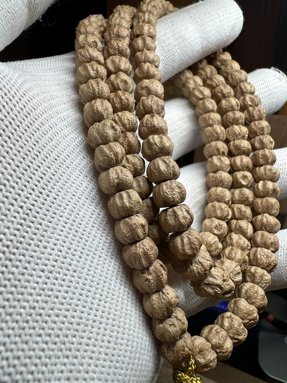 Thumbnail: 8mm Cypress Bodhi 108 Bead Necklace